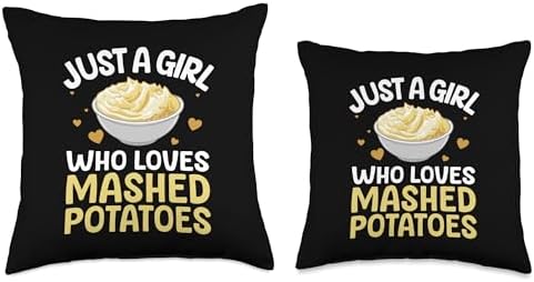 Mashed Potato Art For Women Girls Thanksgiving Mashed Potato Throw Pillow - Image 3