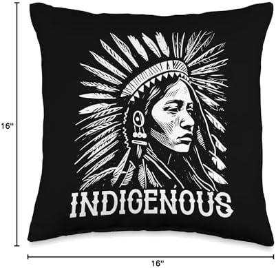 Native American Heritage Store Native Heritage American Indian Proverb Indigenous Throw Pillow, 16x16, Multicolor - Image 4