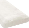 H.VERSAILTEX Velvet Stretch Individual Chaise Cover Sectional Couch Covers for L Shaped Sofa Both Left/Right Furniture Protector Seat Cushion Sofa Cover (1 Piece Chaise Cover, Porcelain White)
