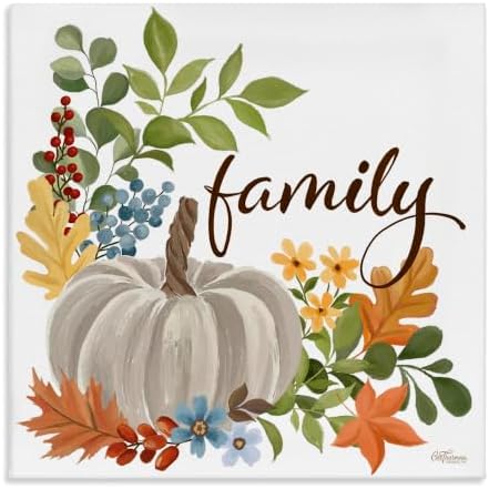 Stupell Industries Autumnal Family Pumpkin, 36 x 36 Inch Canvas Wall Art by StupellIndustries