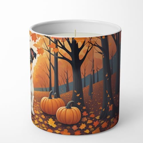 Caroline's Treasures DAC1051CDL Jack Russell Terrier Fall Decorative Soy Candle Nature Soy Wax Essential Oil Home Decor Ideal for Bedroom Kitchen Bath Office Gift, 10 oz - Image 5