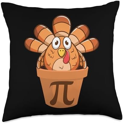 Turkey Pot Pie Funny Math Thanksgiving Turkey Pot Pi Throw Pillow by Unknown