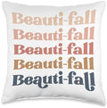 Beauti-fall fall harvest autumn season Thanksgiving Love Throw Pillow by Unknown