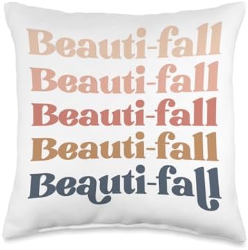 Beauti-fall fall harvest autumn season Thanksgiving Love Throw Pillow by Unknown