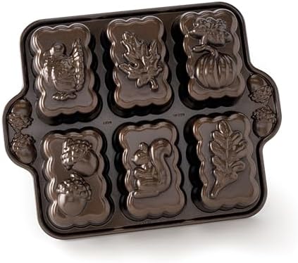 Nordic Ware Harvest Mini Loaf Pan, 5-Cup, Bronze by NordicWare