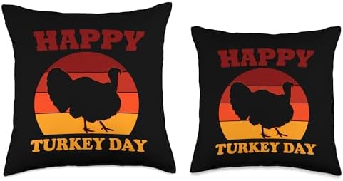 Happy Thanksgiving Sunset Design Throw Pillow - Image 3