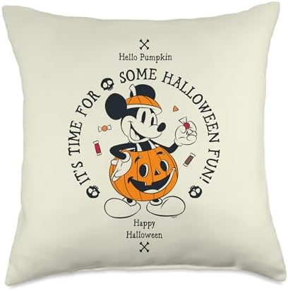 Disney Mickey Mouse Vintage Halloween Fun Throw Pillow