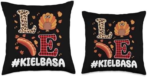 Polish Food Designs Smoked Kielbasa Sausage Funny Kielbasa Thanksgiving Apparel Poland Tradition Foods Throw Pillow, 16x16, Multicolor - Image 3