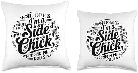 I'm A Side Chick, Grateful Thankful Blessed, Thanksgiving Throw Pillow - Image 3