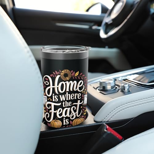 Home Where The Feast Is Thanksgiving Stainless Steel Insulated Tumbler - Image 6