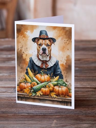 Caroline's Treasures Pit Bull Terrier Dogs Blank 5x7 Note Cards Set of 8 - Image 2