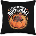 Pumpkin Design Fall Throw Pillow by Unknown