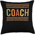 Coach Leopard Squad Cute Fall Autumn Lovers Thanksgiving Throw Pillow by Unknown