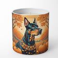 Caroline's Treasures DAC1044CDL Doberman Pinscher Fall Decorative Soy Candle Nature Soy Wax Essential Oil Home Decor Ideal for Bedroom Kitchen Bath Office Gift, 10 oz by CarolinesTreasures