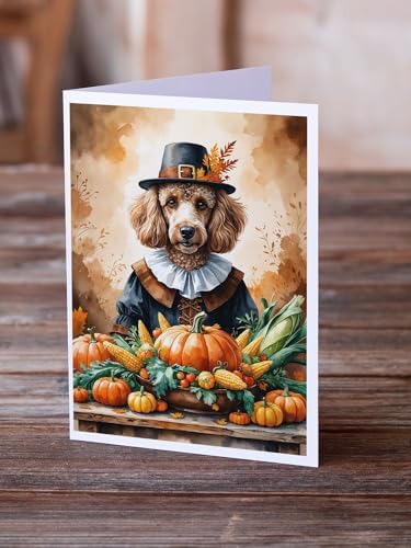 Caroline's Treasures Poodle Dogs Blank 5x7 Note Cards Set of 8 - Image 2