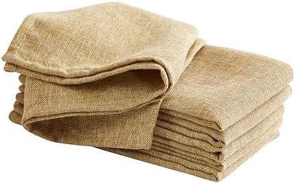 Laura Ashley Harper Set of 6 Napkins, 18" x 18", Gold by LauraAshley