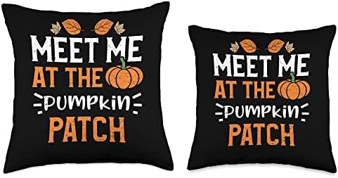 Thanksgiving: Meet Me At The Pumpkin Patch - Pumpkin Throw Pillow - Image 3