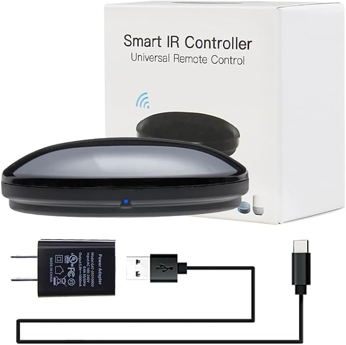 Universal WiFi Smart IR Blaster Compatible with Alexa Google Assistant | FRANKEVER All-In-One Infrared Hub, Tuya App Wifi Control For Ac Tv Dvd Stb, Voice Automation Without Extra Hub
