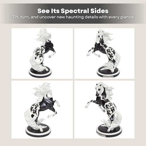 Enesco Ghost Horse Collectible – Trail of Painted Ponies Halloween Figurine by Crystal Snow, Hand-Painted Resin Statue, 10.3 Inches with Gift Box and Artistic Story Card