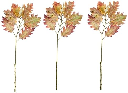 Worth Imports 29" Fall Artificial Oak Leaves Spray, Set of 3 by Worth+Imports