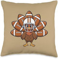 Turkey Bowl Thanksgiving Classic Football Turkey Bowl - Game Throw Pillow by Unknown