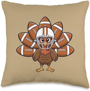 Turkey Bowl Thanksgiving Classic Football Turkey Bowl - Game Throw Pillow by Unknown