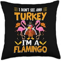 Funny Thanksgiving Turkey Gift for Men Women Kids Boys Girls Throw Pillow by Unknown