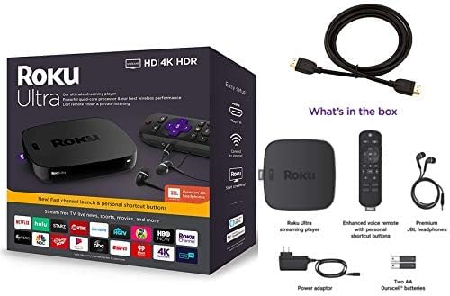Roku Ultra Streaming Media Player 4K/HD/HDR