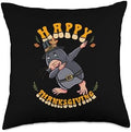 Pilgrim Mole Happy Thanksgiving Kids Throw Pillow by Unknown