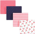 Hudson Baby Unisex Baby Cotton Flannel Receiving Blankets, Cherry, One Size by HudsonBaby
