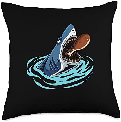 Thanksgiving Cloths Shark Turkey Men Women Kids Shark Eating Turkey Leg Thanksgiving Day Animal Fall Autumn Throw Pillow, 18x18, Multicolor by Unknown