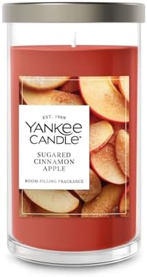 Yankee Candle Sugared Cinnamon Apple Scented Candle, 14.25oz Medium Pillar by YankeeCandle