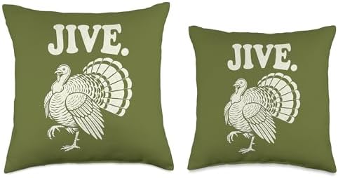 Jive Turkey Fun Vibes Thanksgiving Throw Pillow - Image 3