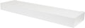 High & Mighty Floating Shelf, 24in, 1 Pack, White | Composite shelf, 20lb capacity, tool-free drywall mounting for books, photos, plants, and decor in any room
