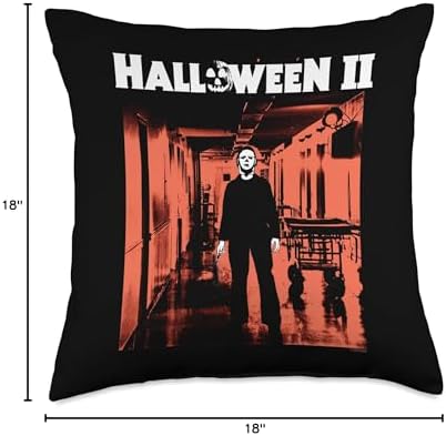 Halloween II Michael Myers Hospital Throw Pillow, 18x18, Multicolor