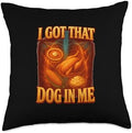 I Got That Turkey in Me Funny Thanksgiving Turkey Shirt Food Throw Pillow by Unknown