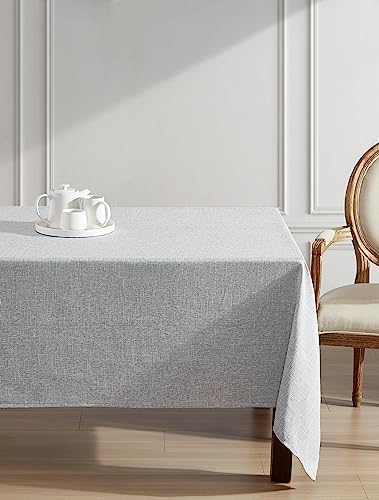 Laura Ashley Harper Tablecloth, 60" x 84", Ash Gray - Image 2