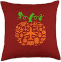 Pilot Tools Pumpkin Shape Thanksgiving Autumn Job Team Throw Pillow by Unknown