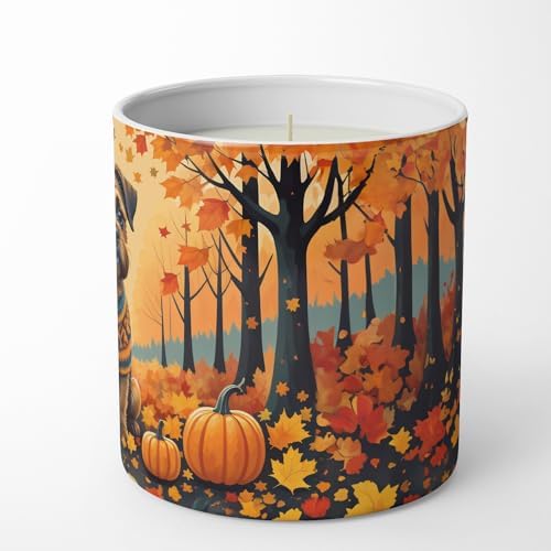 Caroline's Treasures DAC1023CDL Border Terrier Fall Decorative Soy Candle Nature Soy Wax Essential Oil Home Decor Ideal for Bedroom Kitchen Bath Office Gift, 10 oz - Image 5