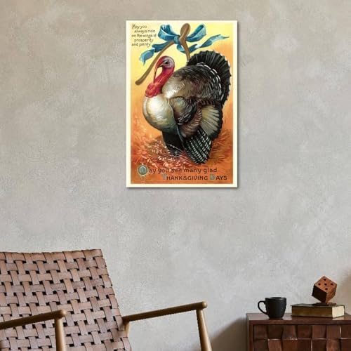 AllPosters Art.com Wall Art Print Turkey and Wishbone, 24" x 36" - Image 4