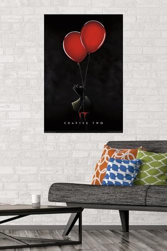 Trends International IT: Chapter 2 - Teaser One Sheet Wall Poster, 22.375" x 34", Premium Poster & Mount Bundle