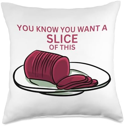 Canned Cranberry Sauce Thanksgiving Dinner Canned Sauce Funny Thanksgiving Cranberries Throw Pillow, 18x18, Multicolor by Unknown
