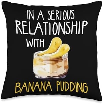 Thanksgiving - Banana Pudding Puding Lover Designs Dessert Banana Cream Pudding Relationship Pun Throw Pillow, 16x16, Multicolor by Unknown