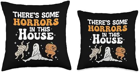 There's Some Horrors In This House Throw Pillow