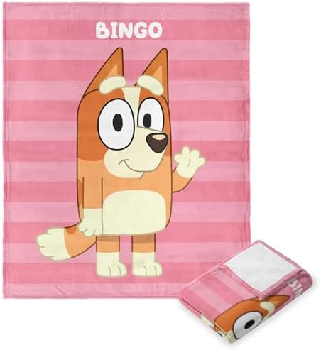 Northwest Bluey Silk Touch Throw Blanket, 50" x 60", Roll Call Bingo