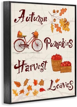 Autumn Pumpkins Harvest Leaves, 24 x 30 Inch Framed Giclée Print - Image 2