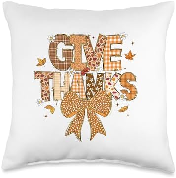 Bruh Give Thanks Funny Thanksgiving Turkey Thankful Boys Throw Pillow by Unknown