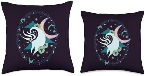 Tim Burton's The Nightmare Before Christmas Zero Moonlight Throw Pillow