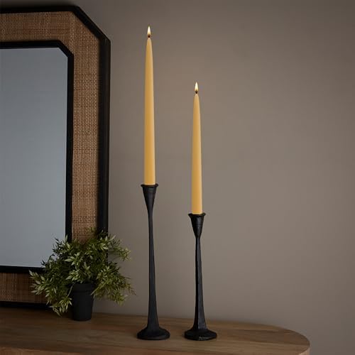 Root Candles 12-Count Unscented Hand-Dipped Tapers, 9-Inch, Butterscotch - Image 2