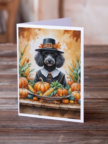 Caroline's Treasures Poodle Dogs Blank 5x7 Note Cards Set of 8 - Image 2